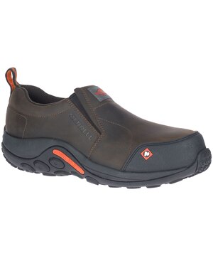 Chaussures de randonnée de sécurité à enfiler avec protection en composite pour hommes, Jungle Moc, Merrell
