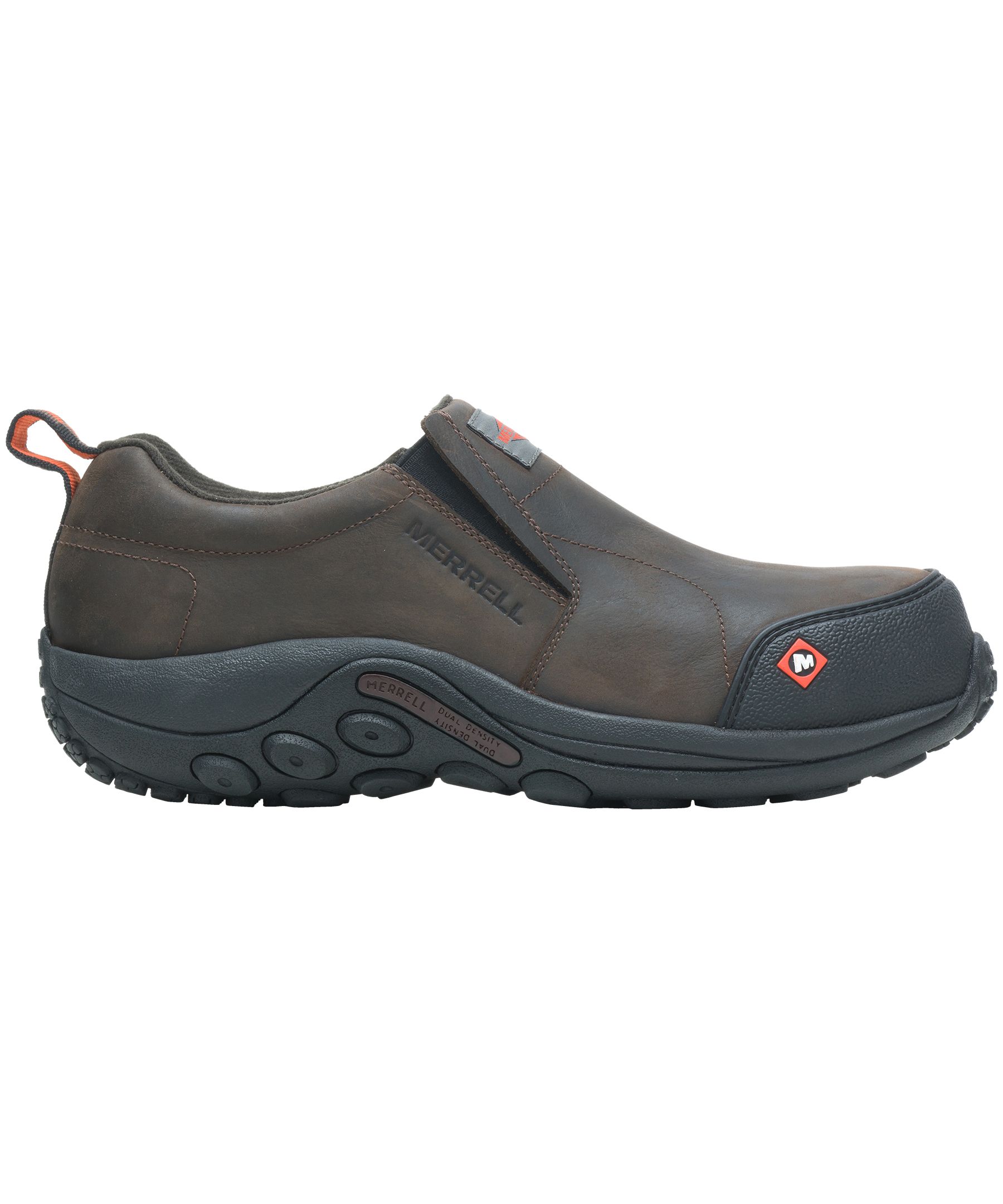 Merrell Work Men's Jungle Moc Composite Toe Compostie Plate Slip On Shoes