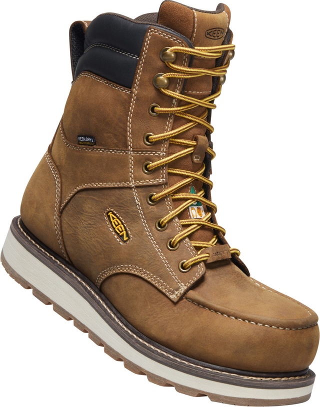 KEEN Utility Men's 8 Inch Cincinnati Composite Toe Composite Plate Waterproof Work Boots