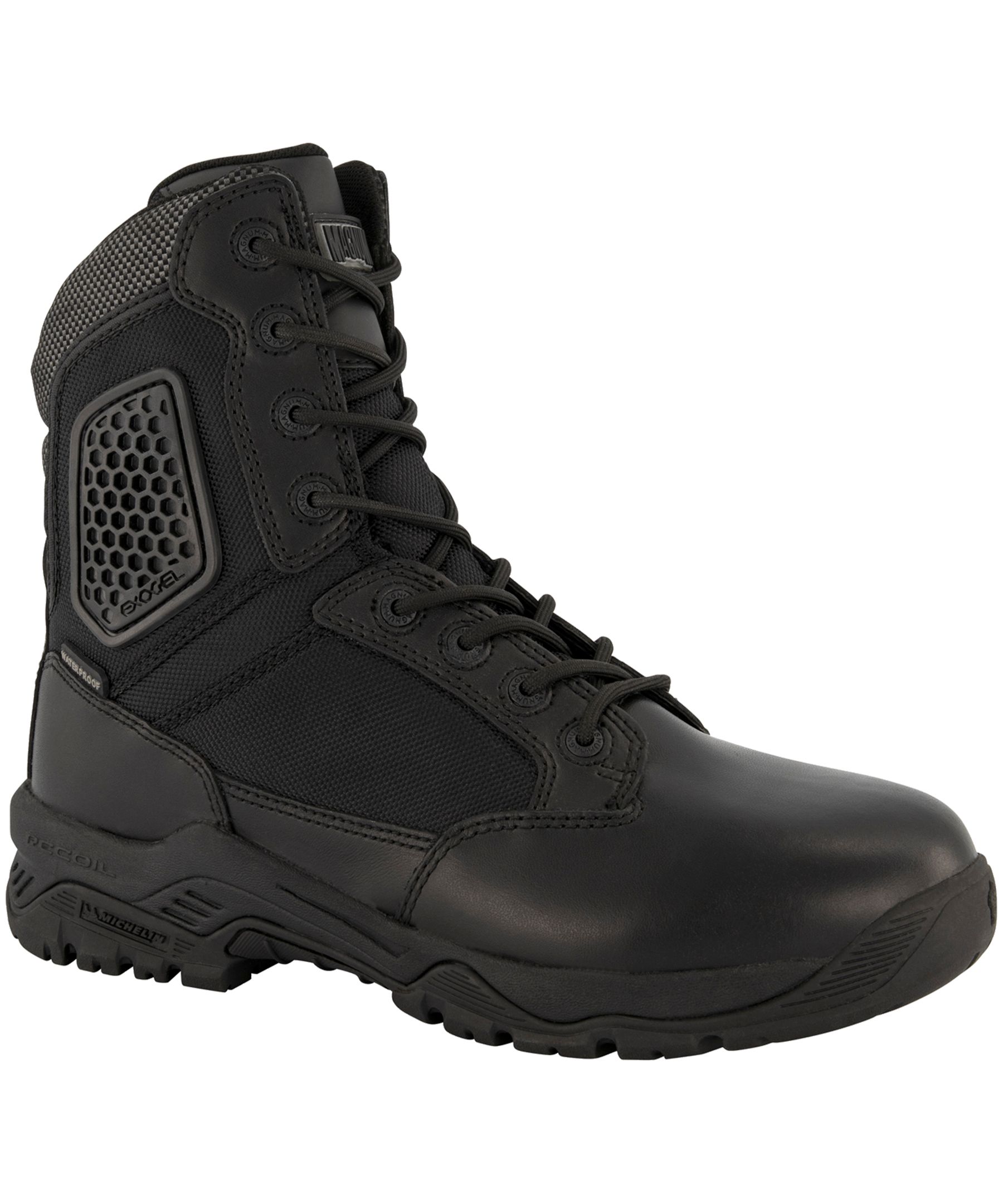 Magnum Men's 8 Inch Stealth Force 2 Non-Safety Toe Side Zip Tactical Work Boots