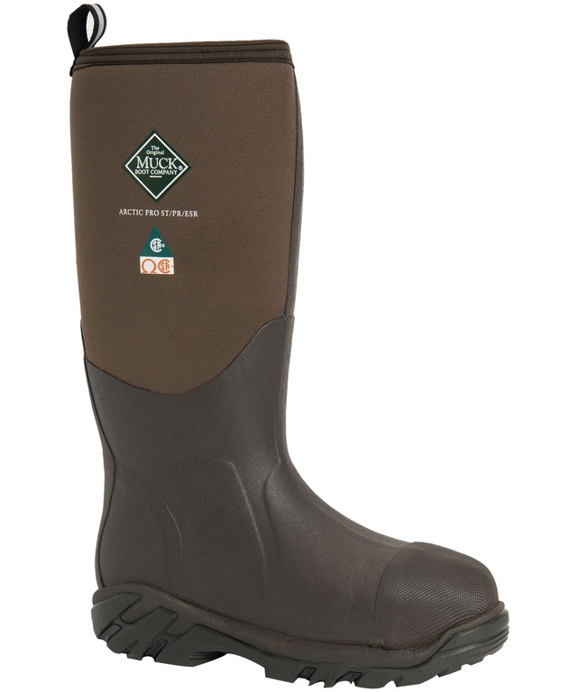 Men's Muck Arctic Pro Steel Toe Steel Plate Tall Insulated Boot Marks