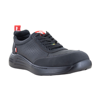 Chaussures de travail en cuir à lacets avec protection en composite et propriétés antistatiques pour hommes, Motion, Mellow Walk Front_Three_Fourths_Angled_Right