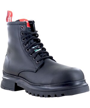 Mellow Walk Men's 6 Inch Hybrid Composite Toe Composite Plate Leather Lace Up Work Boot