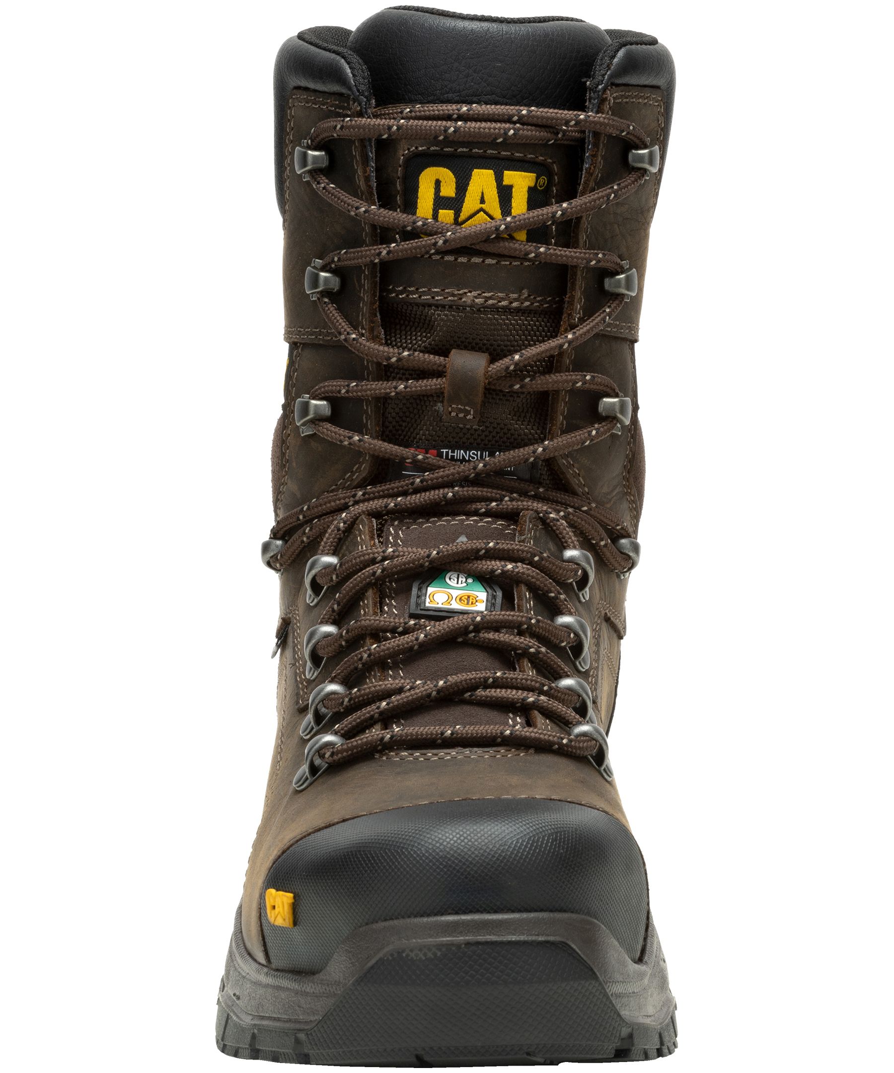 CAT Men's Diagnostic 8 Inch Composite Toe Composite Plate Waterproof Work Boot
