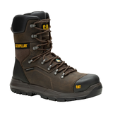 CAT Men's Diagnostic 8 Inch Composite Toe Composite Plate Waterproof Work Boot Front_Three_Fourths_Angled_Right