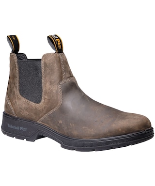 Timberland PRO Men's Nashoba 6 Inch Composite Toe Composite Plate Pull On Chelsea Work Boots