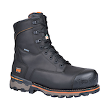 Timberland PRO Men's Boondock 8 Inch Composite Toe Composite Plate Waterproof Boots Front_Three_Fourths_Angled_Right