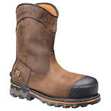 Timberland PRO Men's Boondock 8 Inch Composite Toe Composite Plate Industrial Grade Waterproof Pull On Work Boots Front_Three_Fourths_Angled_Right