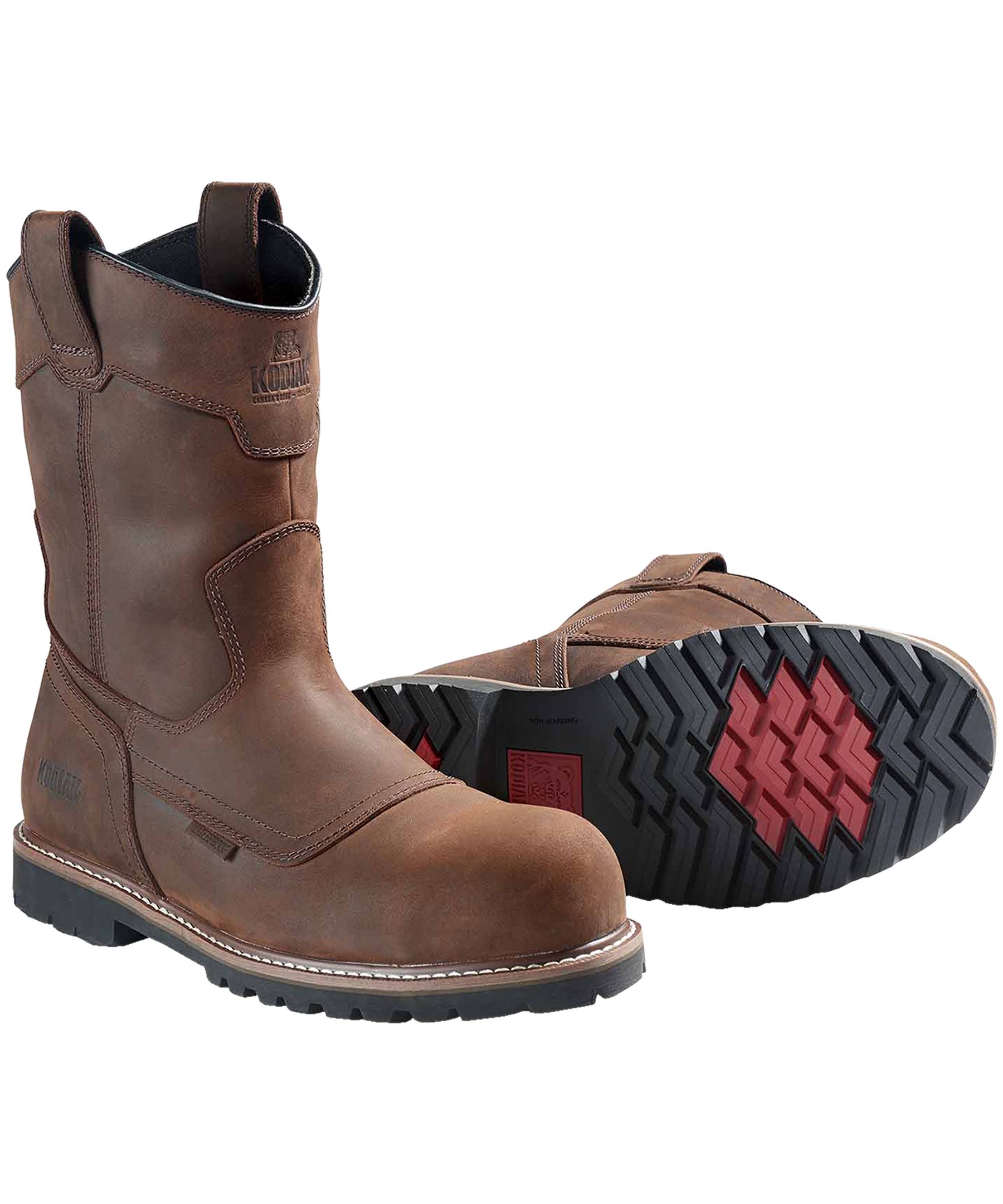 Kodiak Men's McKinney Composite Toe Composite Plate Wellington Waterproof Boots