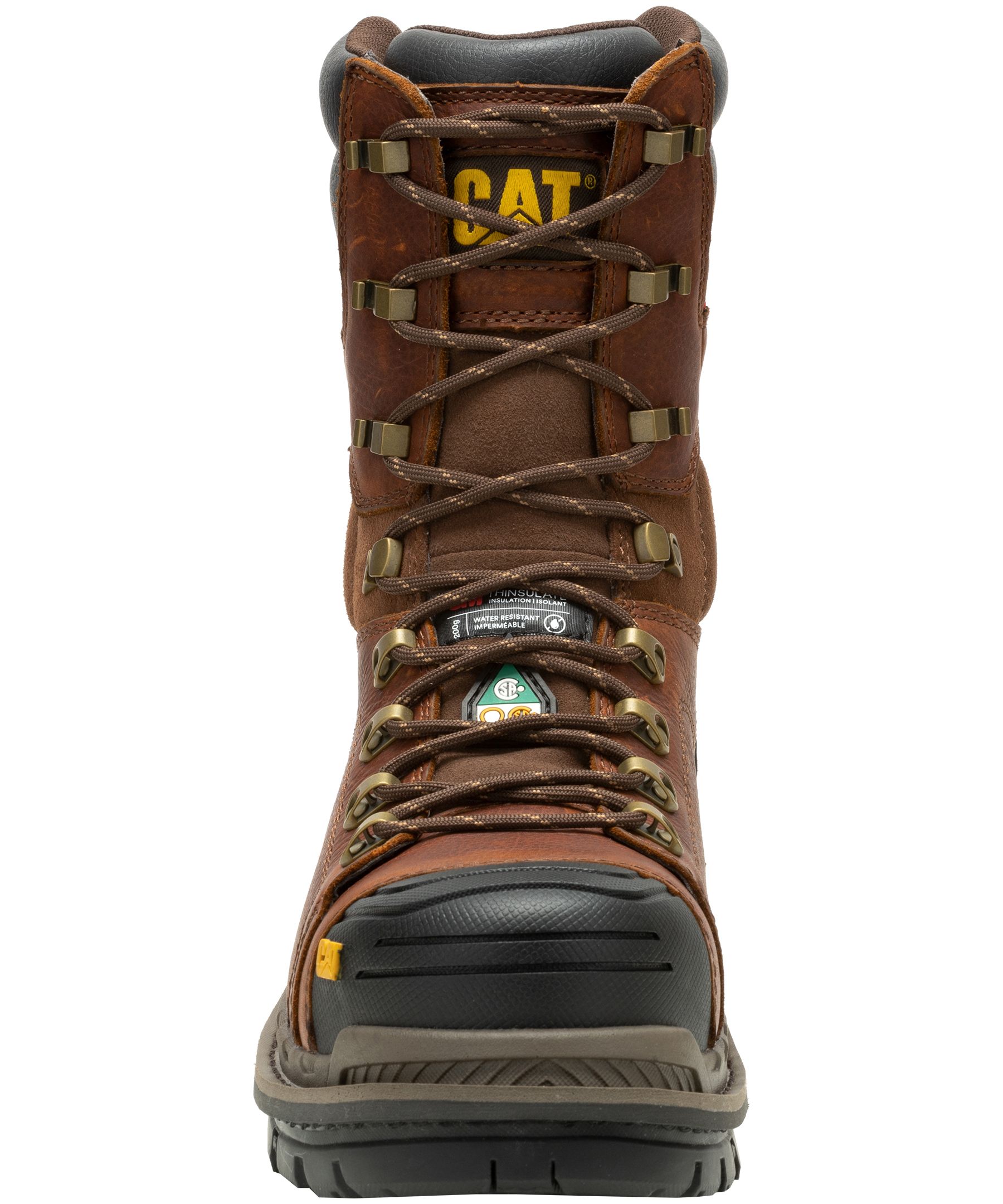 CAT Men's Hauler XL 8 Inch Composite Toe Composite Plate Waterproof Work Boots