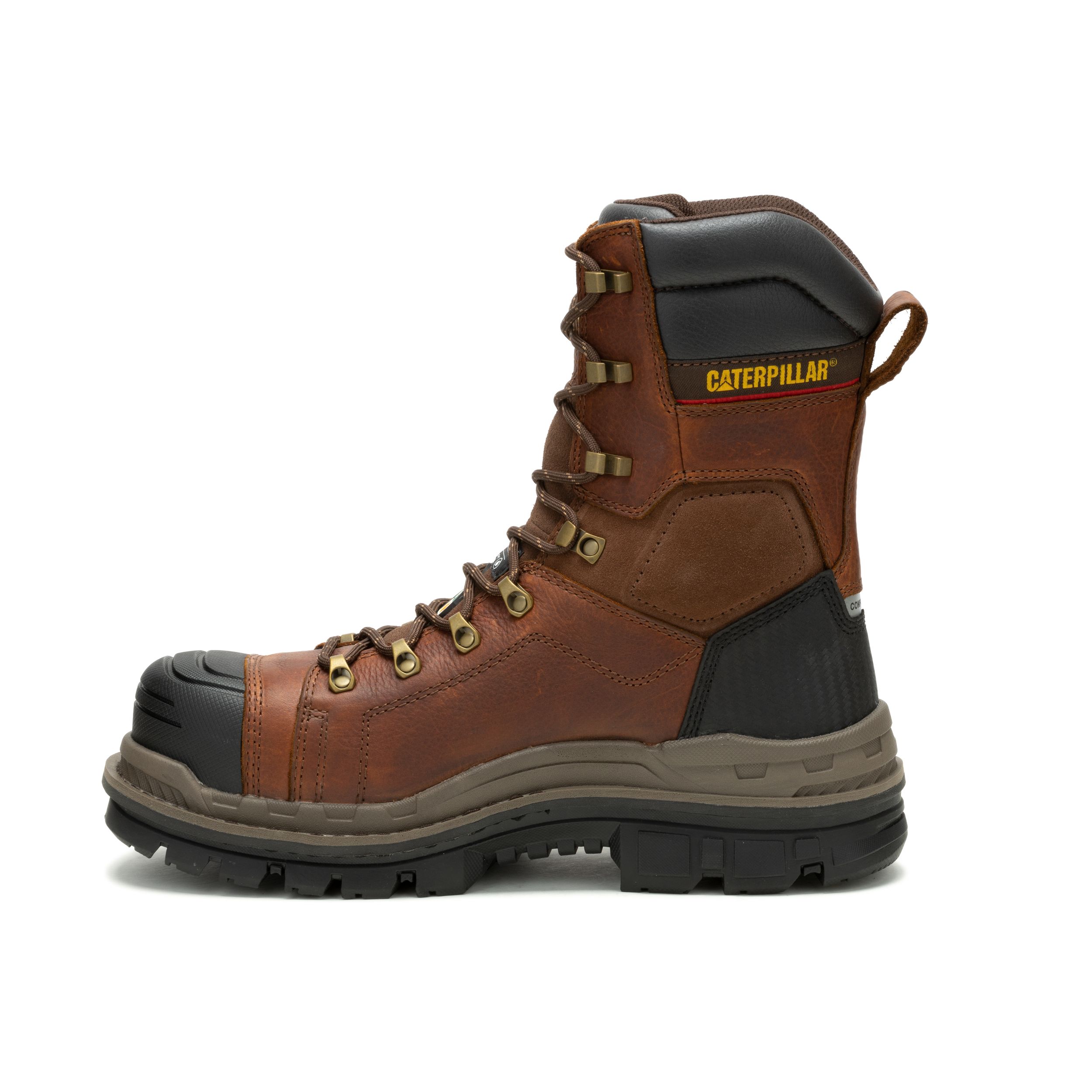 CAT Men's Hauler XL 8 Inch Composite Toe Composite Plate Waterproof Work Boots
