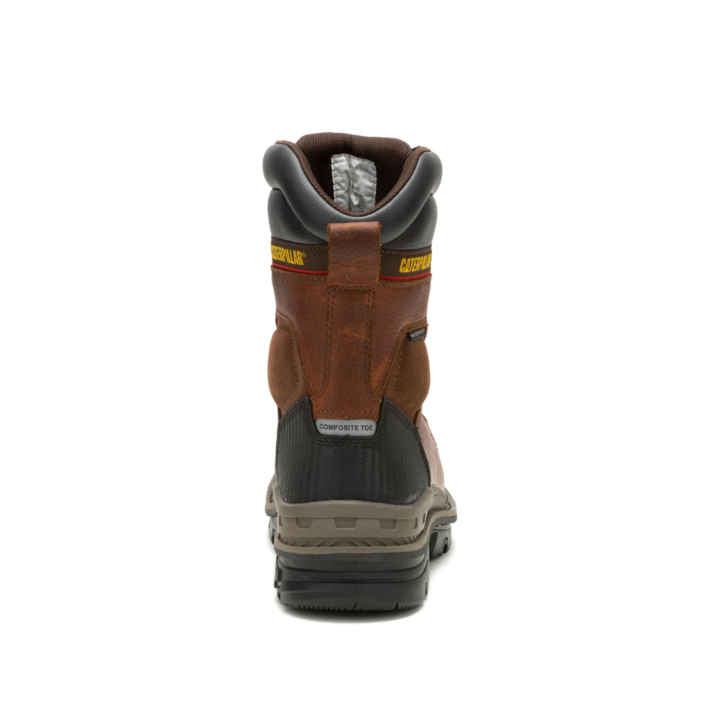 CAT Men's Hauler XL 8 Inch Composite Toe Composite Plate Waterproof Work Boots