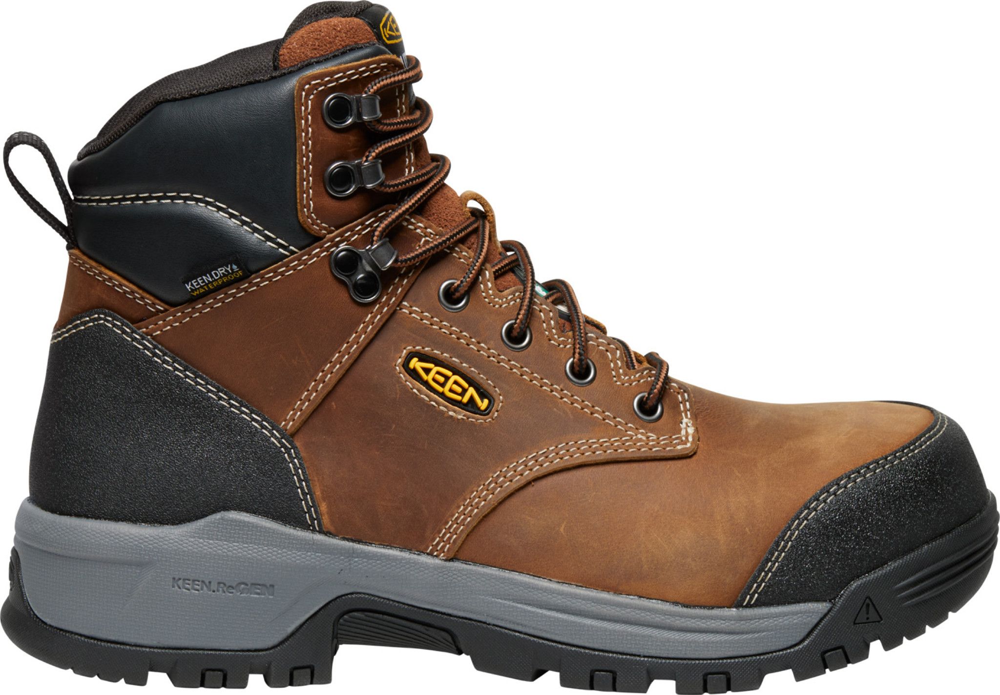 Bottes de travail étanches à l'eau de 6&nbsp;pouces à protection en composite pour hommes, Evanston, KEEN