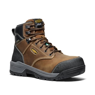 KEEN Evanston 6 Bottes de travail imperméables à l'eau de plaque composite d'orteil d'inch pour homme