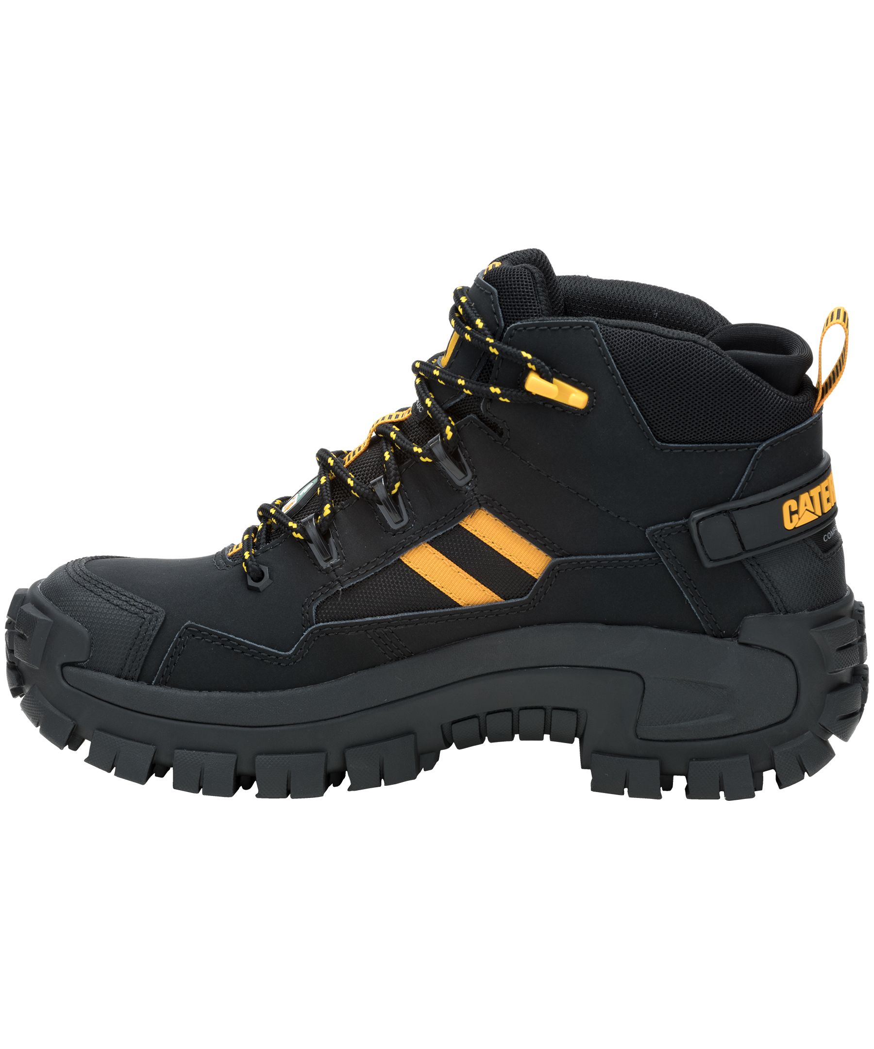 CAT Men's Invader Composite Toe Composite Plate Mid Cut Safety Hiker Boots
