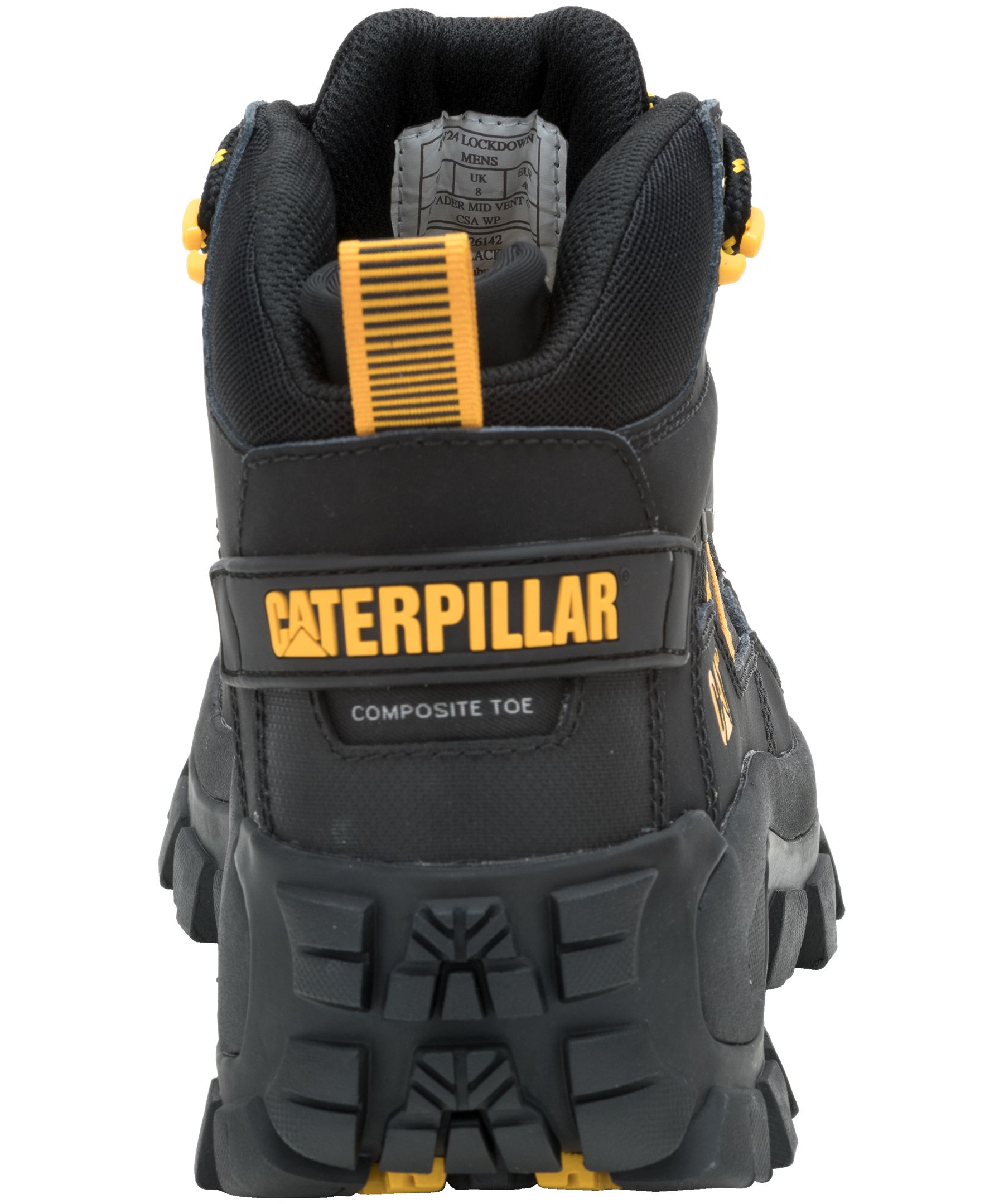 CAT Men's Invader Composite Toe Composite Plate Mid Cut Safety Hiker Boots