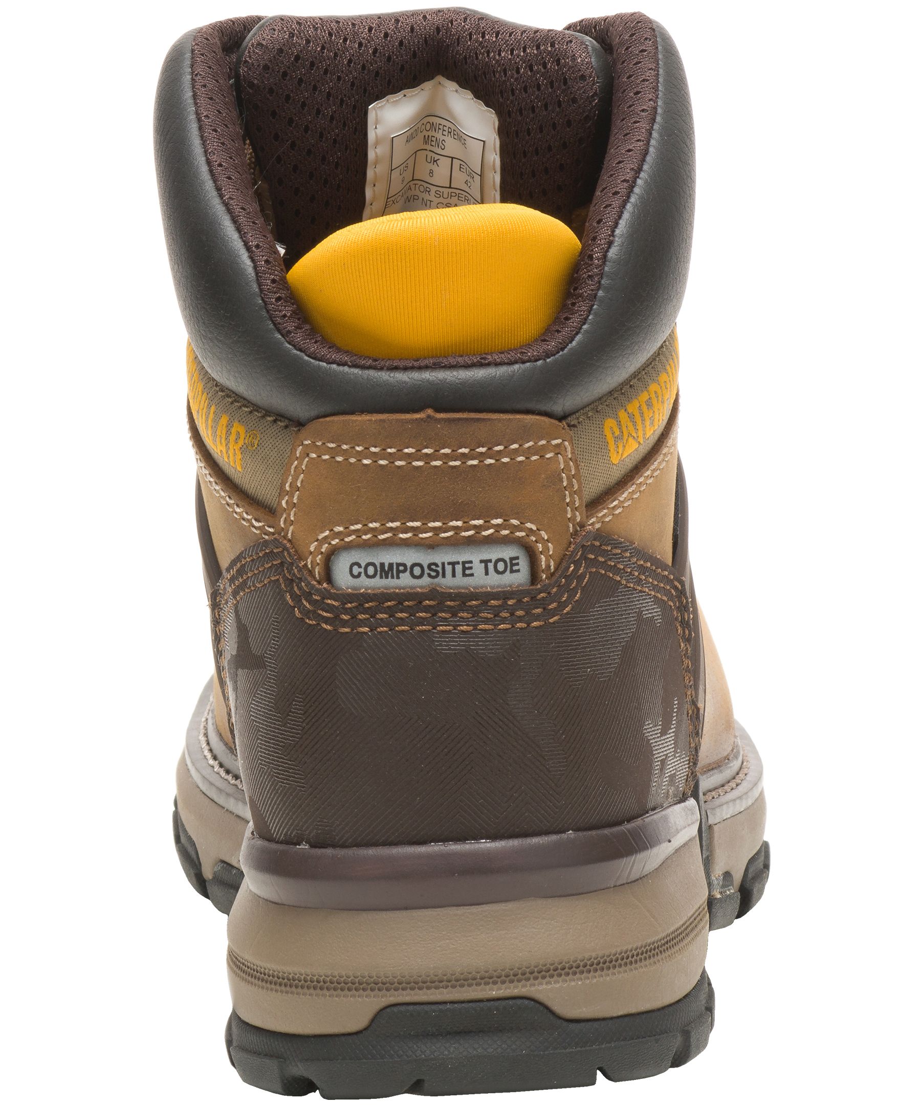 Bottes avec protection en composite de 6&nbsp;pouces pour hommes, Excavator Superlite, CAT