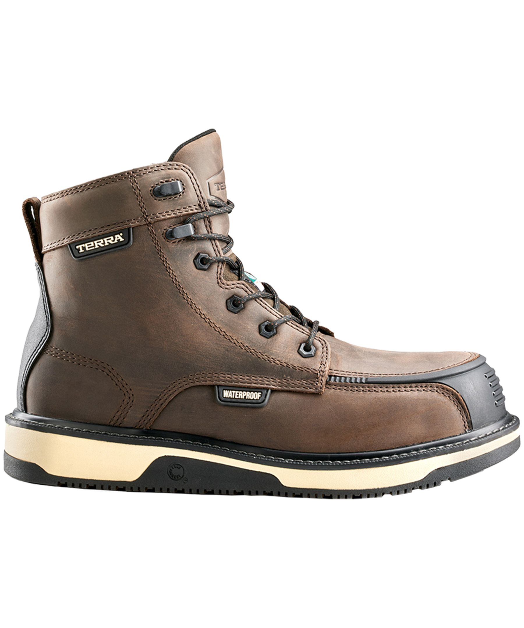 Terra Men's Ironstone Wedge 6 Inch Composite Toe Composite Plate Work Boots