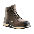 King Rocks Men's 8" Work Boots - PU Wedge Sole With Full Grain Leather, Brown