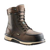 Terra Men's Ironstone 8 Inch Composite Toe Composite Plate Waterproof Moc Toe Wedge Boots Front_Three_Fourths_Angled_Right