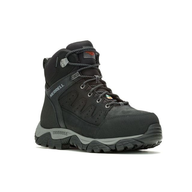 Merrell Work Men's Equinox Steel Toe Steel Plate Mid Cut Waterproof Hiker Shoes