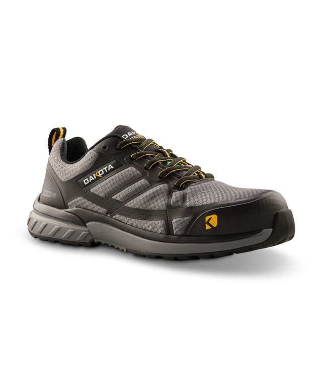Chaussures de sport sécuritaires basses à protection en aluminium et plaque en acier avec ENDURALITE pour hommes, série WorkPro, Dakota