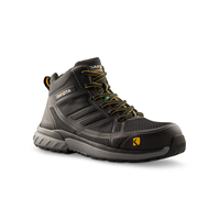 Chaussures de sport sécuritaires mi-hautes à protection en aluminium et plaque en acier avec ENDURALITE pour hommes, série Workpro, Dakota Front_Three_Fourths_Angled_Right