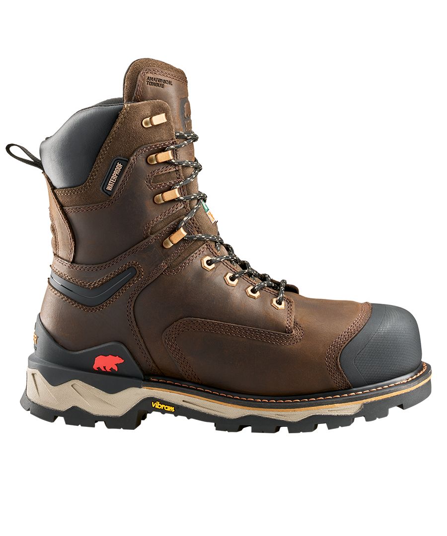 Bottes de travail étanches à l'eau de 8&nbsp;pouces avec protection en composite pour hommes, Neragon, Kodiak