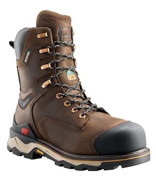 Kodiak Neragon 8 Bottes de travail imperméables à l'eau de plaque composite d'orteil d'inch pour homme