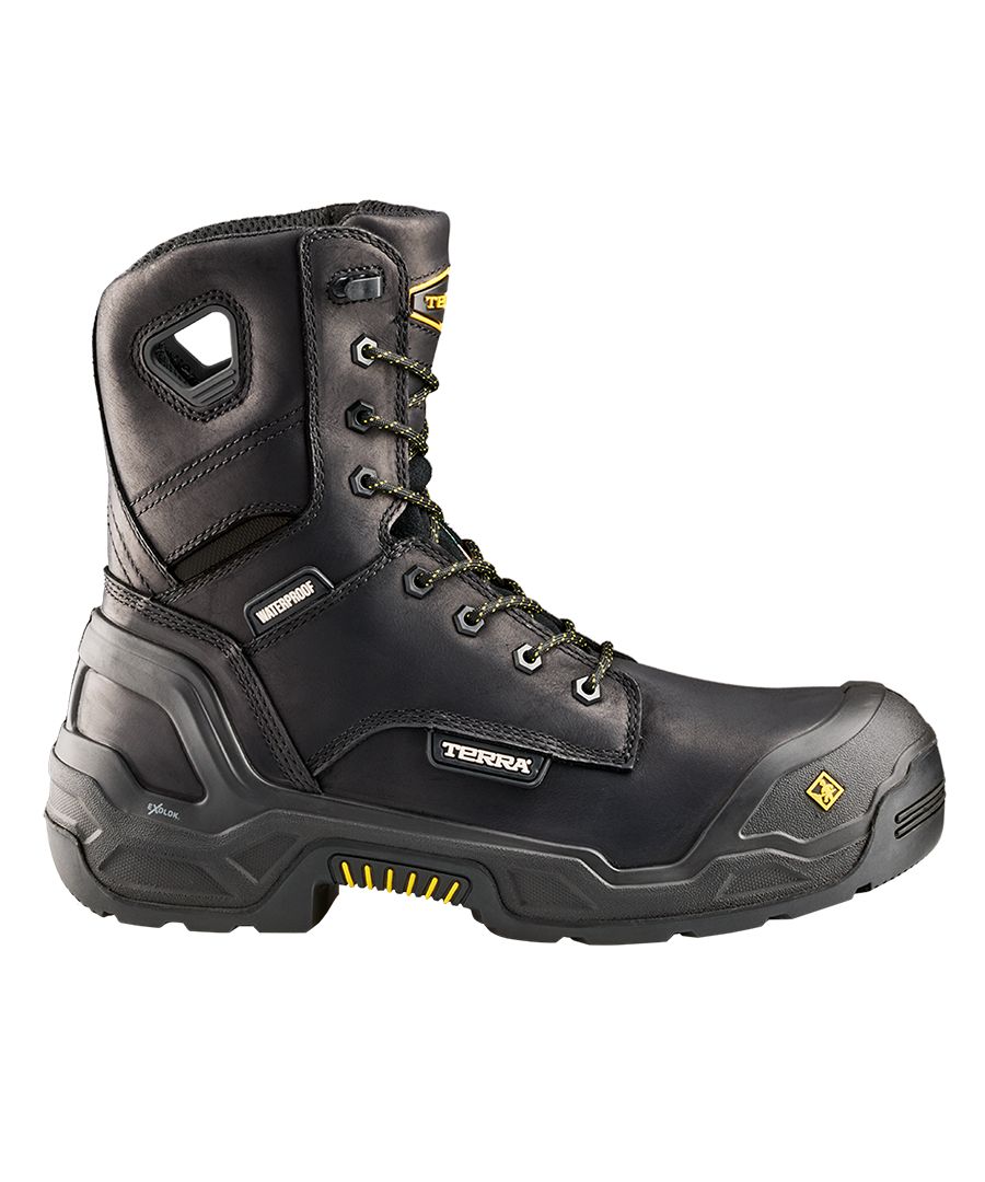 Terra Men's Exile 8 Inch Composite Toe Composite Plate Waterproof Work Boots