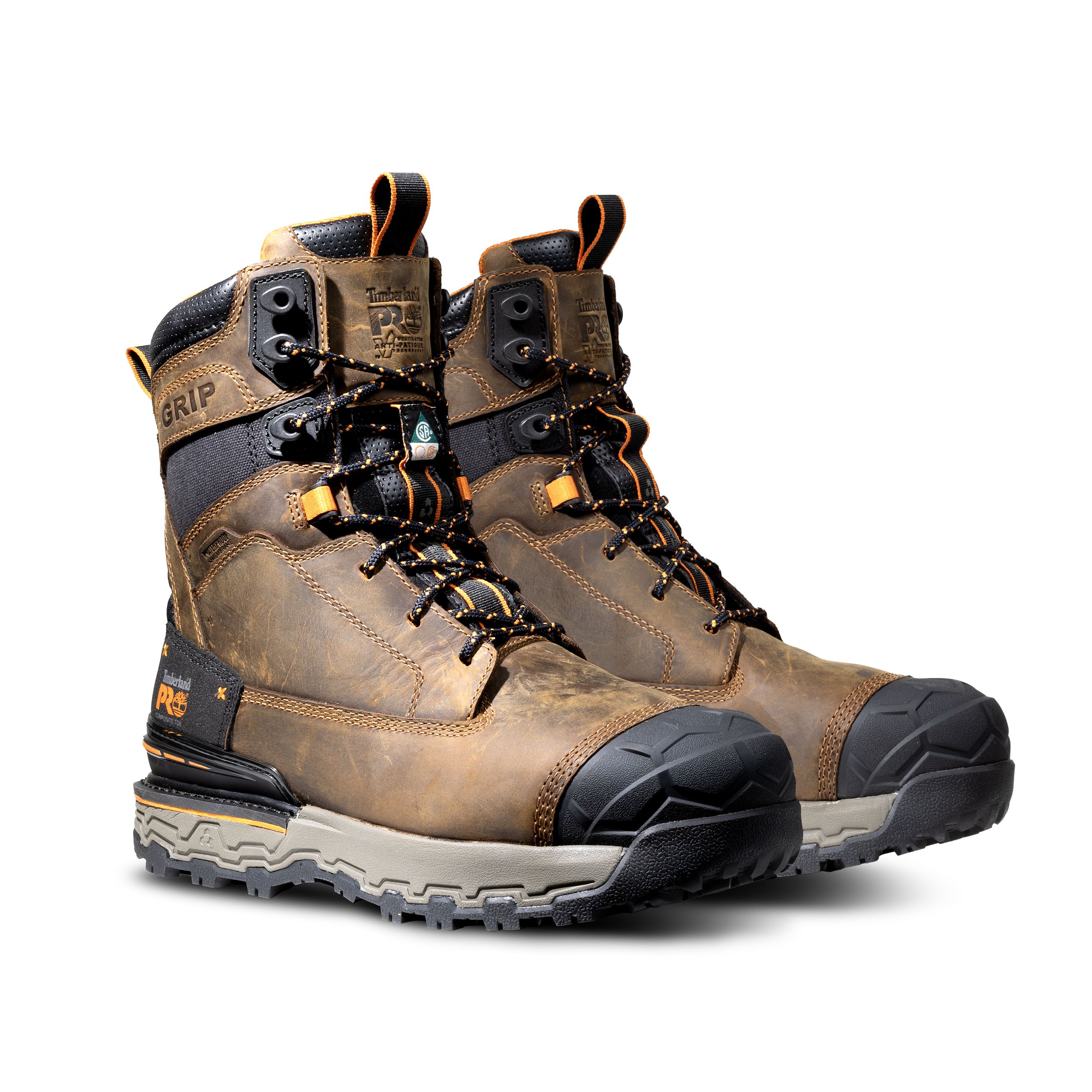 Bottes ultralégères de 8&nbsp;pouces étanches à l'eau à protection en composite pour hommes, Boondock, Timberland Pro