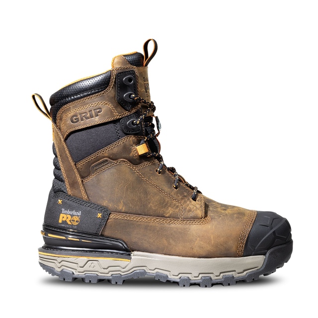 Timberland Pro Men's Boondock Ultralight 8 Inch Composite Toe Composite Plate Waterproof Boots