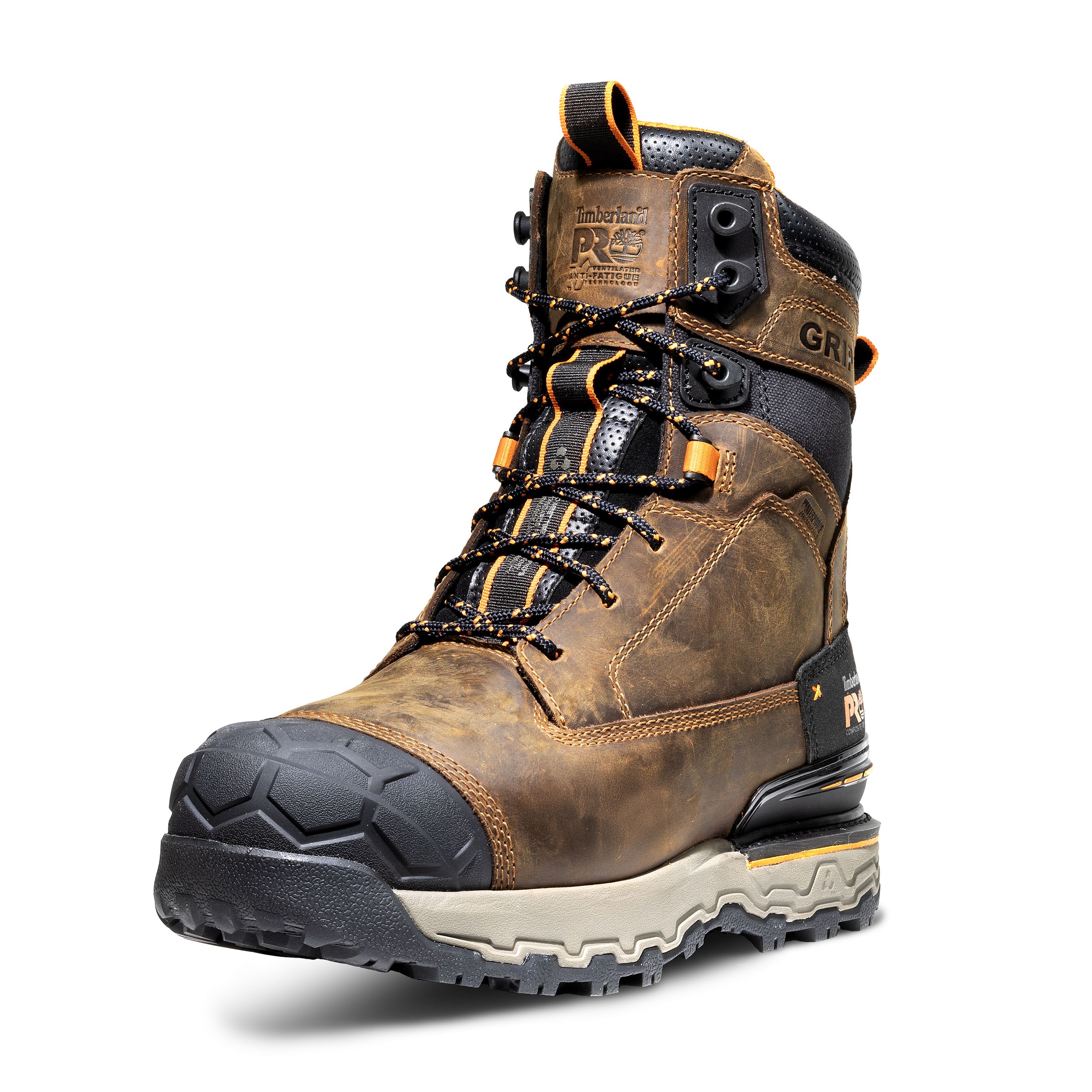 Bottes ultralégères de 8&nbsp;pouces étanches à l'eau à protection en composite pour hommes, Boondock, Timberland Pro