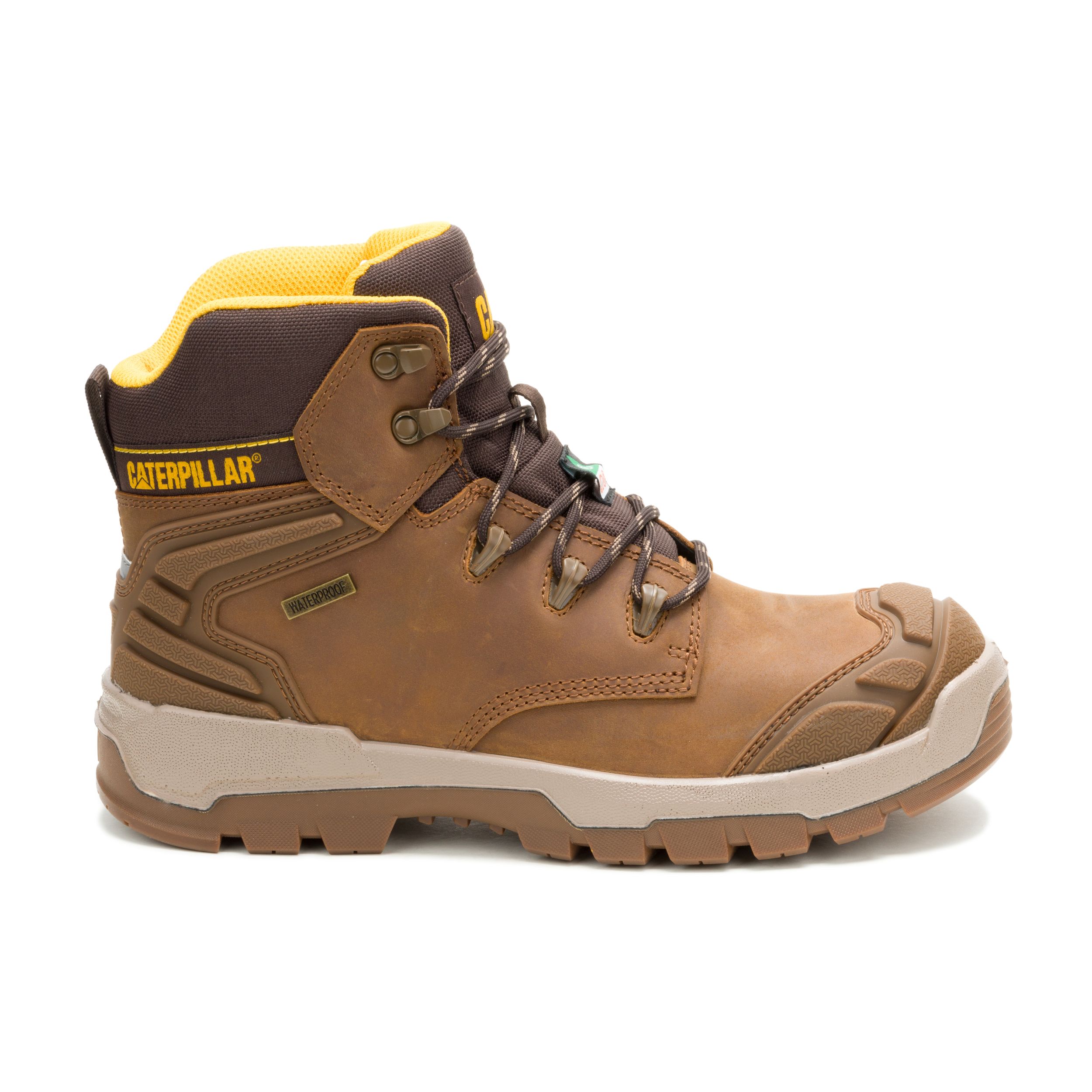 CAT Men's Striver XL Steel Toe Steel Plate Waterproof Safety Hiker Boots