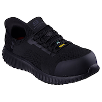 Skechers Men's SD Slip In Safety Shoes Front_Three_Fourths_Angled_Right