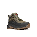Merrell Work Men's Moab Speed 2 Fx Waterproof Composite Toe/Composite Plate Medium Cut Hiker Front_Three_Fourths_Angled_Right