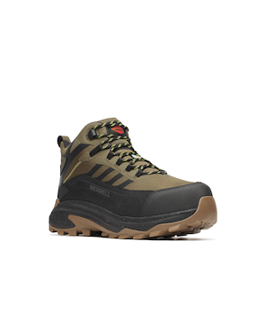 Merrell Work Men's Moab Speed 2 Fx Waterproof Composite Toe/Composite Plate Medium Cut Hiker