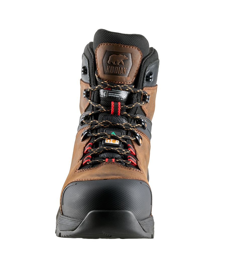 Bottes de travail 6 pouces de style randonnée étanches à l’eau avec protection en composite pour hommes, Sawback, Kodiak