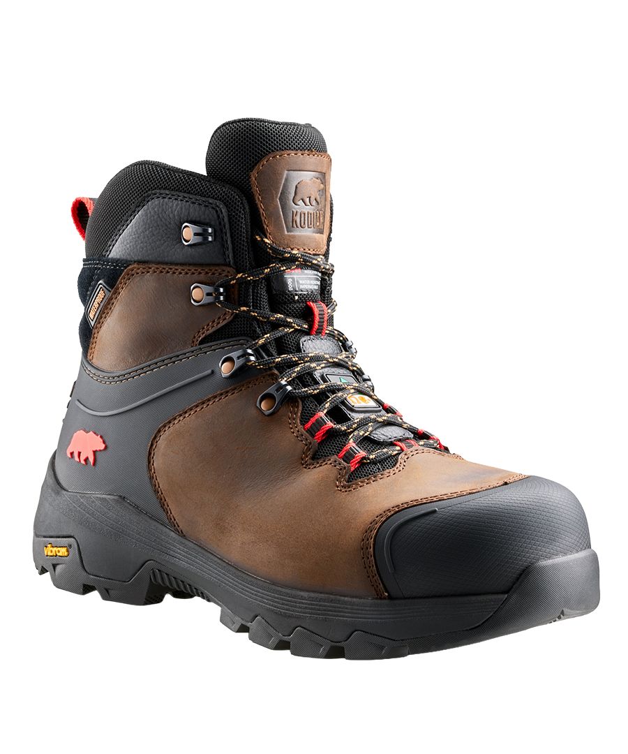 Bottes de travail 6 pouces de style randonnée étanches à l’eau avec protection en composite pour hommes, Sawback, Kodiak