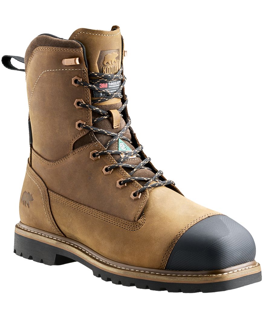 Bottes de travail de 8&nbsp;po étanches à l'eau à protection en composite pour hommes, Lundbreck, Kodiak