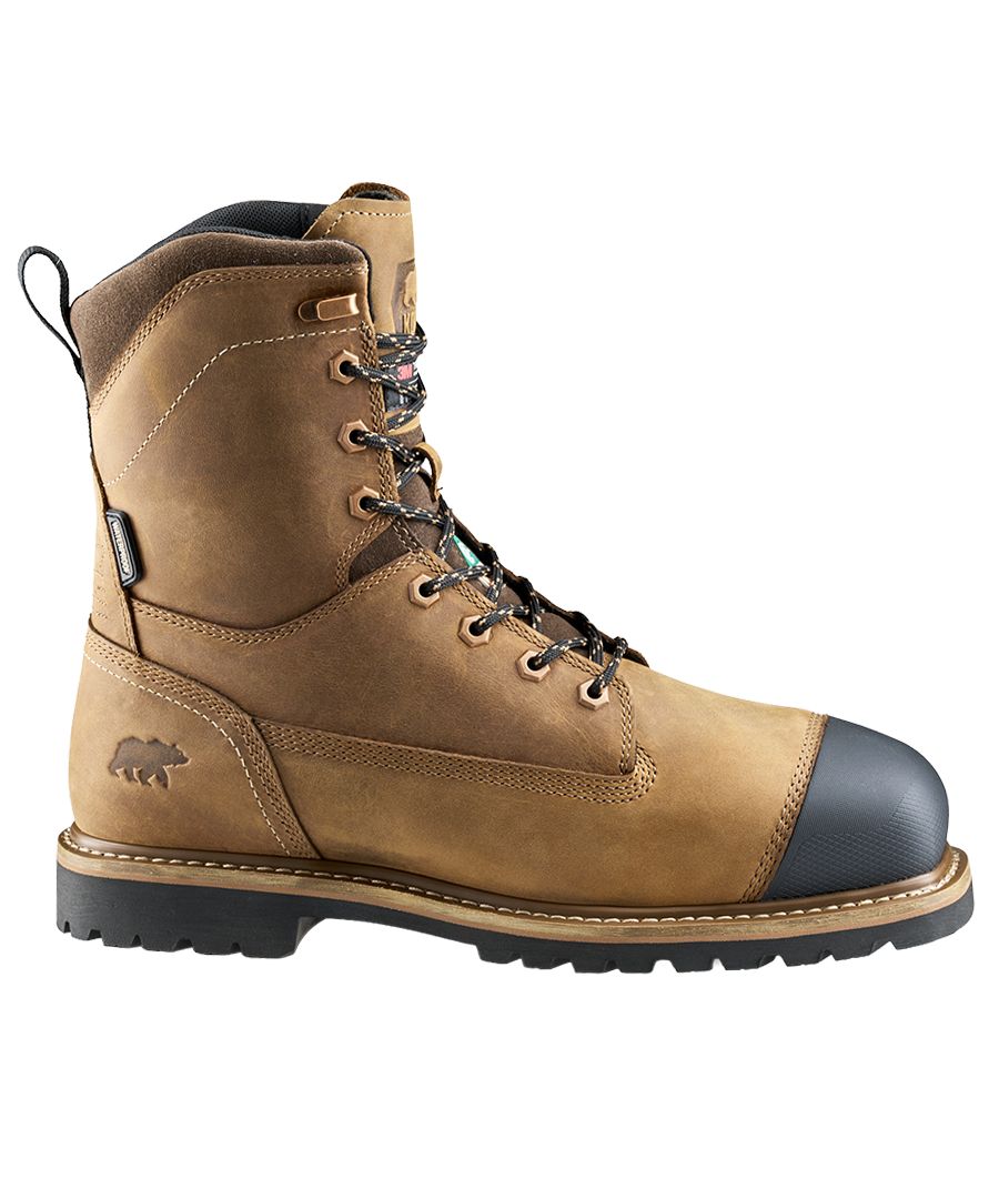 Bottes de travail de 8&nbsp;po étanches à l'eau à protection en composite pour hommes, Lundbreck, Kodiak