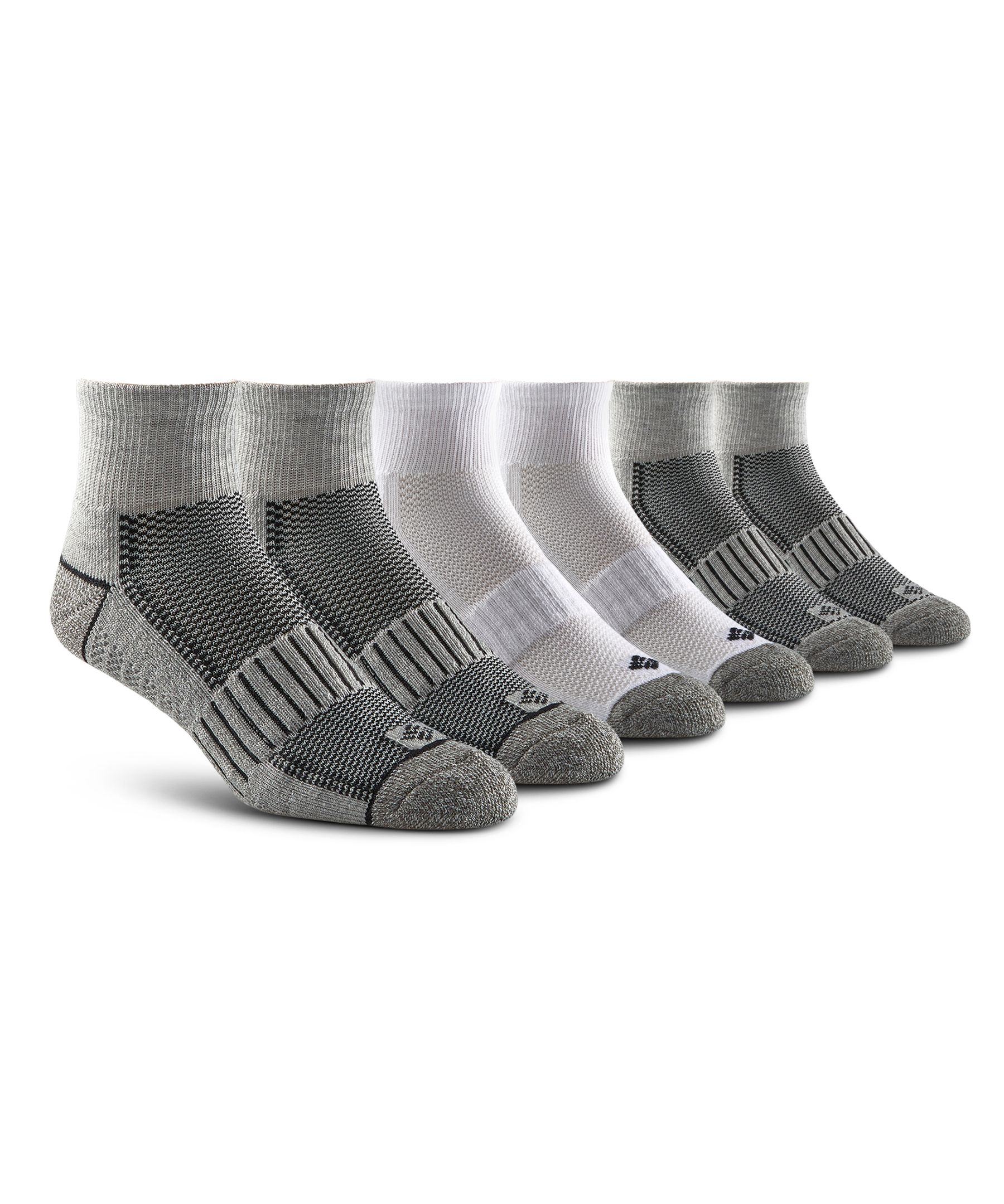 Columbia Men's 6Pack Quarter Crew Sport Socks Marks