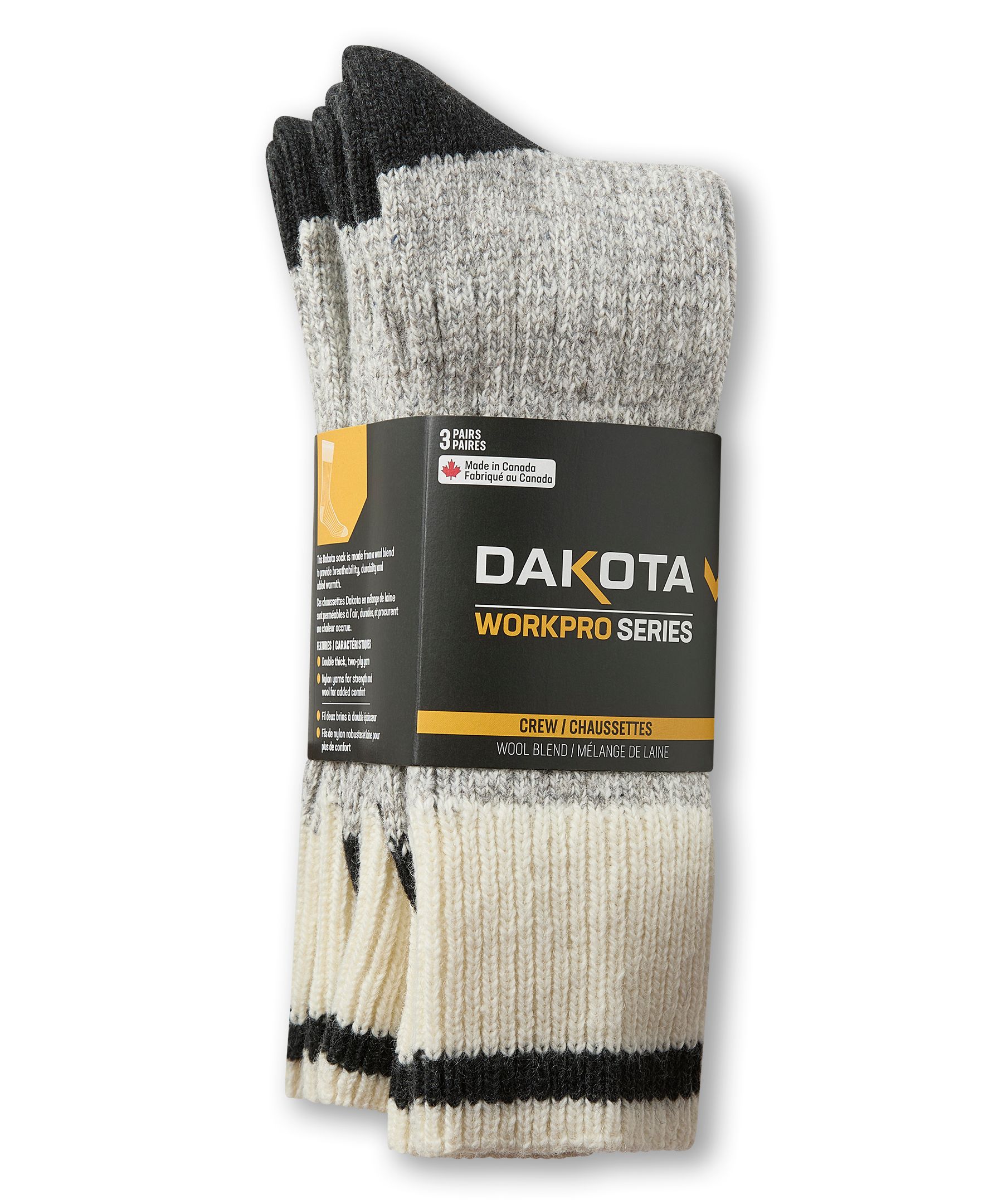 Dakota WorkPro Series Men's 3-Pack Work Socks