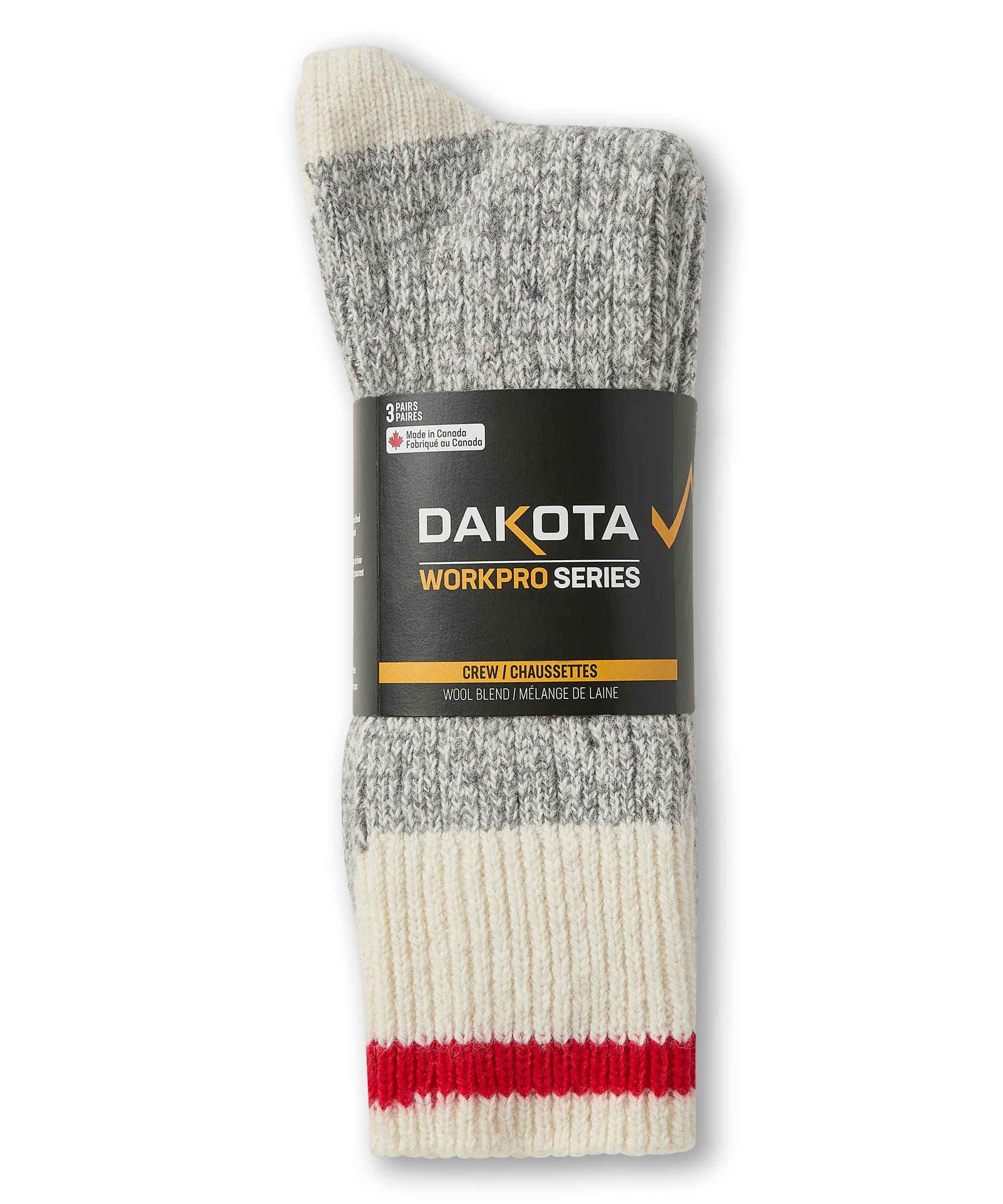 Chaussettes de travail Dakota Workpro Series, pour hommes, paquet de 3&nbsp;paires