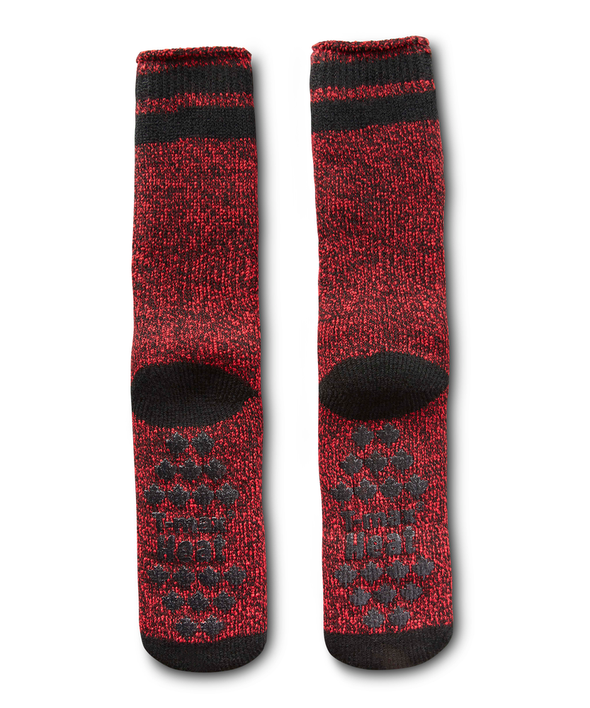 Chaussettes antidérapantes en laine à revers frisé NOUGAT