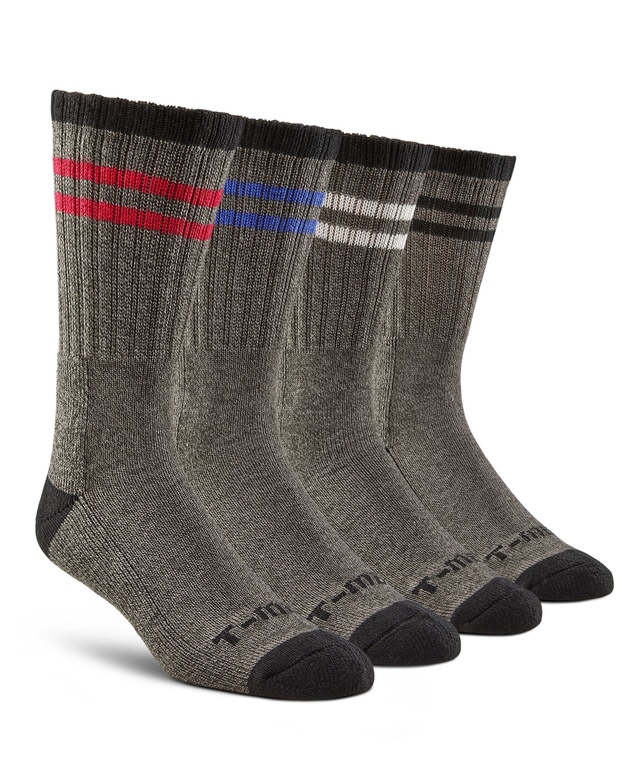 WindRiver Men's 4-Pack Boot Socks T-Max Front_Angled_Right