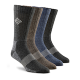 Columbia Chaussettes isothermes pour bottes de plein air pour hommes, paquet de 4 paires Front_Angled_Right