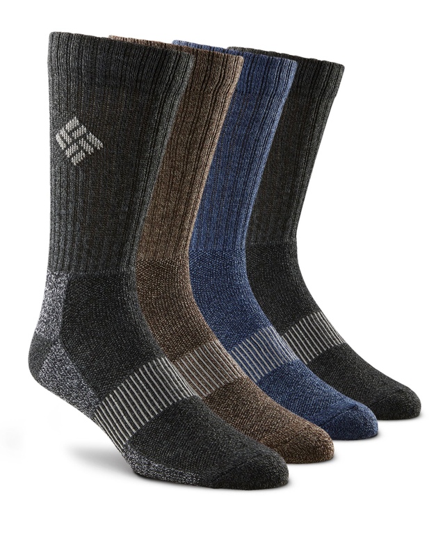 Columbia Chaussettes isothermes pour bottes de plein air pour hommes, paquet de 4 paires Front_Angled_Right