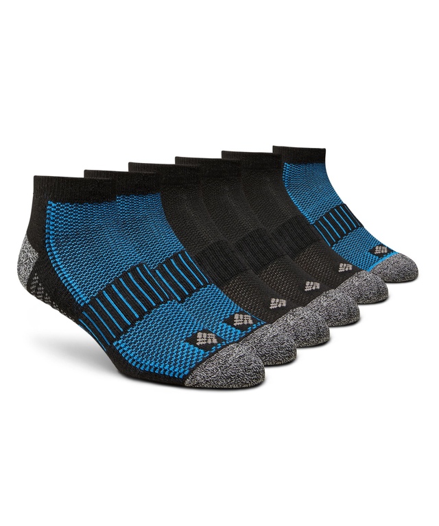 Mi-chaussettes de sport Columbia avec Moisture Guard pour hommes, paquet de 6 paires
