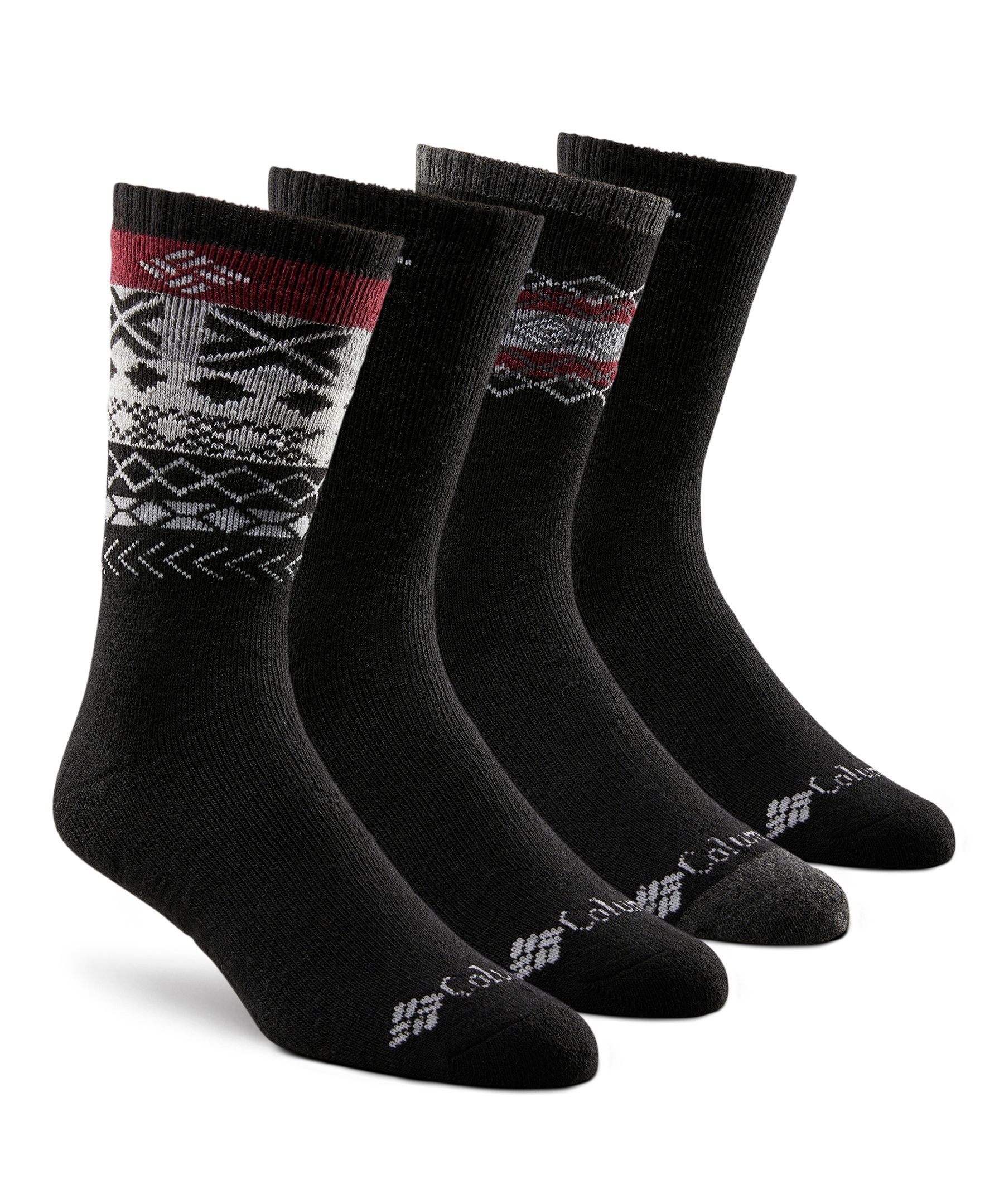 Columbia Men's 4 Pack Cushioned Outdoor Thermal Socks
